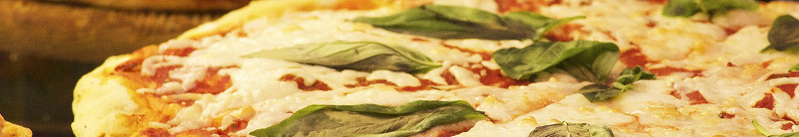 Eating Italian Pizza at Angelina's restaurant in Tuckahoe, NY.
